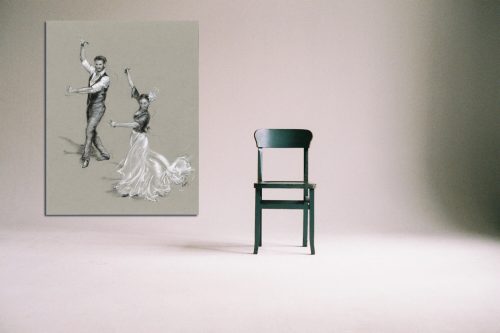 ‘Alegria’ - Large Canvas With Chair