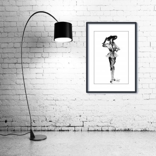 ‘Lauren’ - Wall Art with Lamp