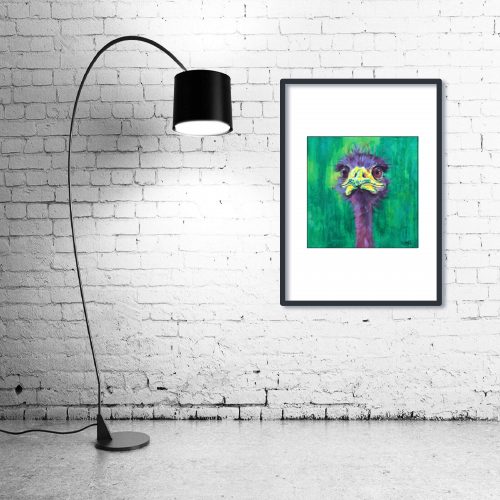 ‘Eric’ - Framed print with Lamp