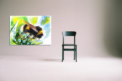 ‘Flight of the BumbleBee’ - Wall Art with Chair