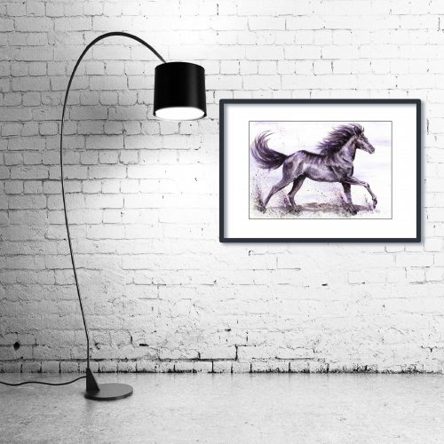 ‘Prince’ - Framed print with Lamp