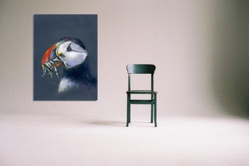 ‘Stuffin’ Puffin’ - Wall Art with Chair
