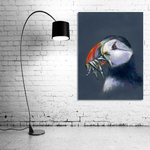 ‘Stuffin’ Puffin’ - Wall Art with Lamp