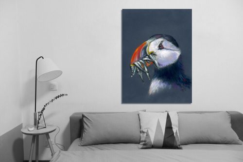 ‘Stuffin’ Puffin’ - Wall Art with Sofa