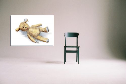 ‘Threadbare Ted’ - Wall Art with Chair