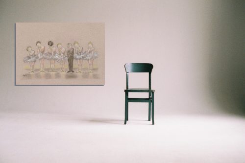 ‘Tiddlers ’ - Wall Art with Chair