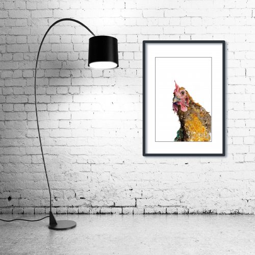 ‘Whaaaaat?’ - Framed print with Lamp