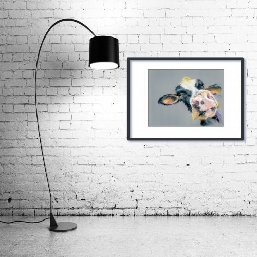 ‘I Heard That’ - Framed print with Lamp