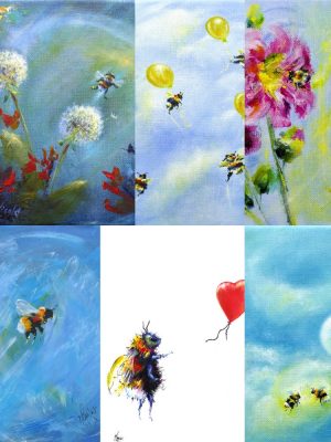 Bee Collage Set C